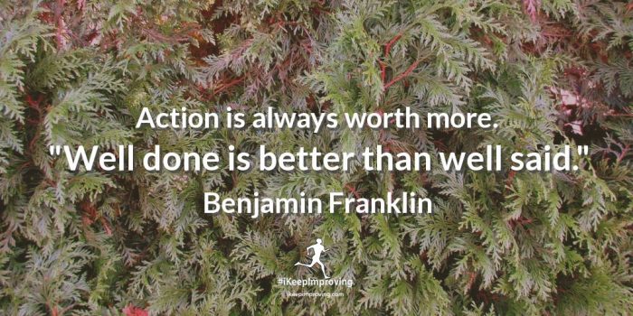 Action is always worth more