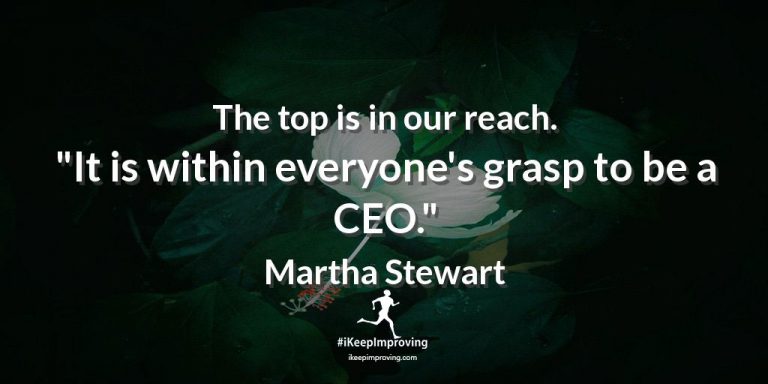 The top is in our reach