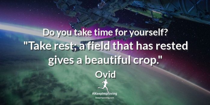 Do you take time for yourself?