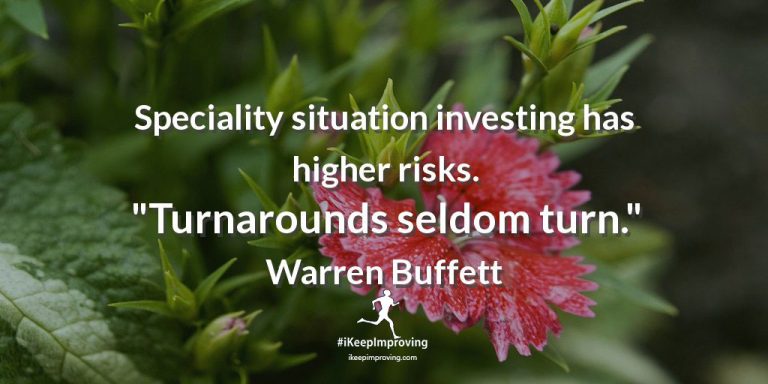 Speciality situation investing has higher risks.