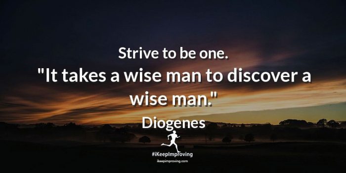 Strive to be one.