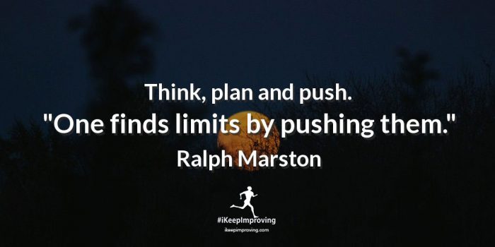 Think, plan and push.